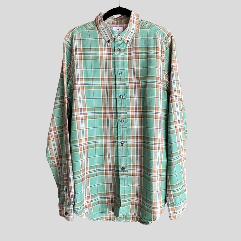 PS Paul Smith Cotton Flannel Plaid Check Men's Shirt